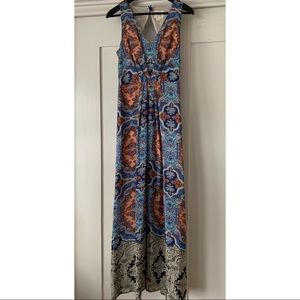 Anthropologie Maeve Patterned Maxi Dress